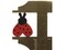 5 20mm Red Ladybug Wooden Shank Buttons Ladybird Beetle Buttons